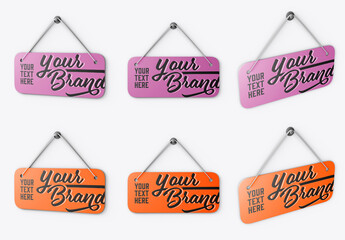 Hanging Sign Mockup