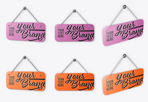 Hanging Sign Mockup