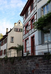 Altbauten am Mühlegraben in Basel