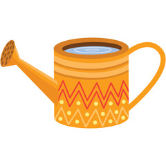Water can for garden plant sprinkle vector icon