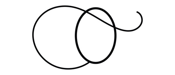 one line continous egg icon hand drawn.