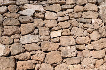 Rustic DryStacked Stone Wall Texture  A CloseUp Inspection of Irregular Natural Stones