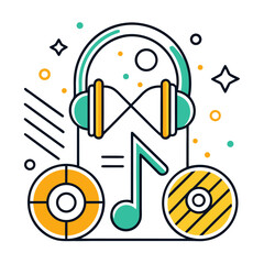 Obraz premium abstract music background