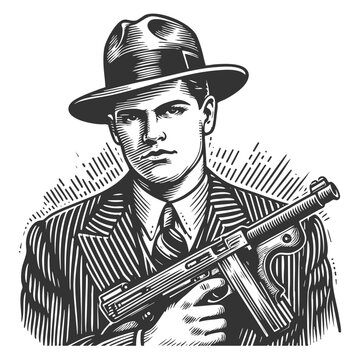"Tommy Gun" Images – Browse 1,632 Stock Photos, Vectors, and Video