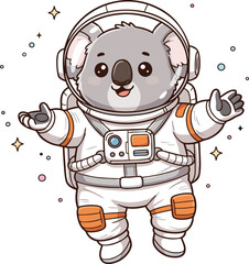 Cute Koala Astronaut