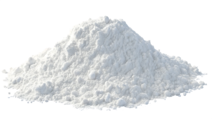 pile of white snow cut out isolated on white background, png, ai generated