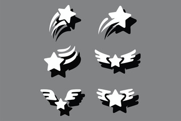 Flat Design Star Award Badge Vector