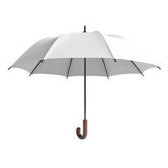 White Umbrella isolated on transparent background