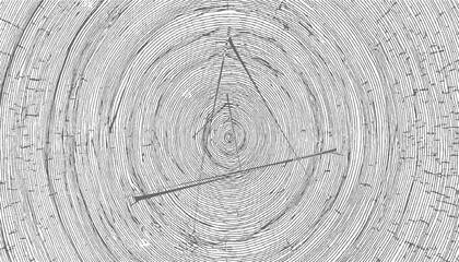 Fototapeta premium Concentric rings and intersecting lines wood grain