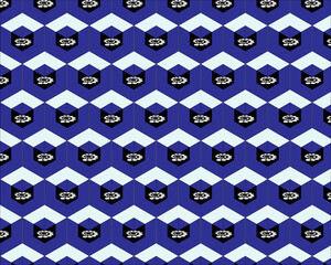 Seamless vector wallpaper with a retro geometric pattern design and colorful illustration texture