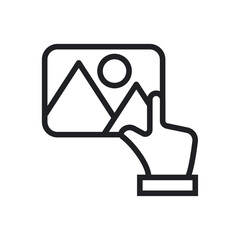 Hand Dragging Image to Move or Upload Icon