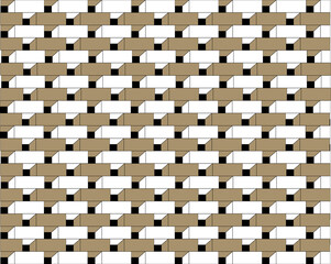 Geometric pattern of a seamless brick wall texture suitable for a tile or construction design backdrop