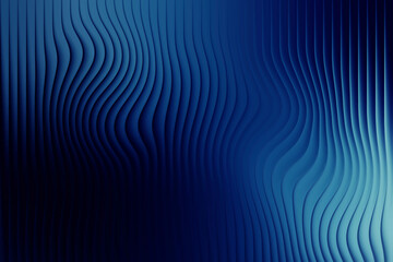 Deep Ocean Abstract Texture Dynamic Wavy Blue Ribbed Glass Background 