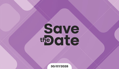 Save the date banner. Can be used for business, marketing and advertising. logo graphic design of event summit made for Technology and upcoming events. Vector EPS 10