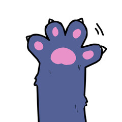 cat hand cute
