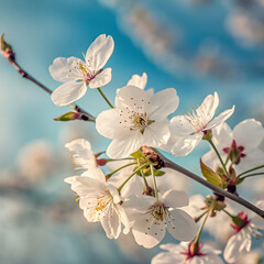 closeup selective focus shot of blooming