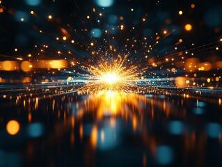 selective focus automated welding machine in operation