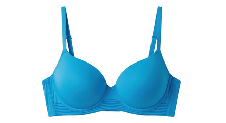Isolated blue brassiere studio shot intimate apparel, fashion underwear for sale online