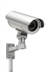 surveillance camera on white background