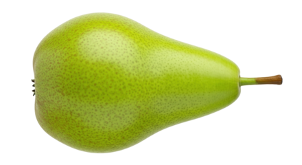Isolated fresh juicy green pear, a healthy fruit for snacks and cooking, nutrition snack