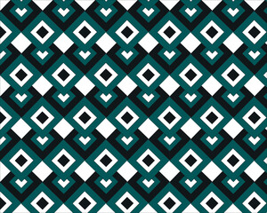 Retro abstract geometric seamless pattern vector for fashion and textile design wallpaper texture illustration