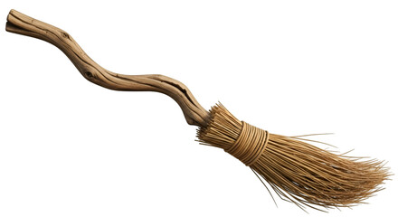 Wooden Broomstick Associated with Halloween Theme