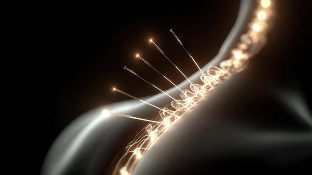 Medical Visualization of Acupuncture Therapy on Human Spine