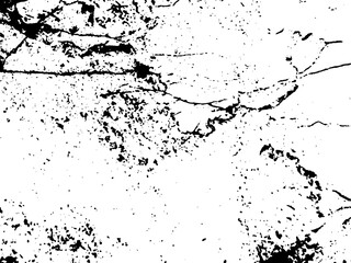 Grunge texture background with cracks and spots isolated on transparent background