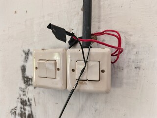 Cliseup, electrical outlets with exposed wires are very dangerous.
