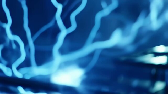Captivating Plasma Display - A Mesmerizing Dance of Light and Energy.
