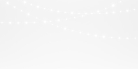 Obraz premium Stunning golden string lights PNG overlay with soft bokeh for warm, festive illumination on a transparent background.