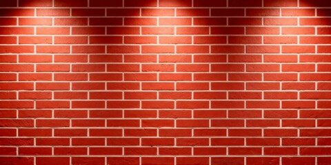 Symmetrical Red Brick Wall Texture — Clean and Even Masonry for Architectural and Design Use