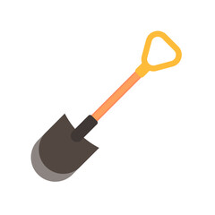 Vector Illustration of Small Shovel Tool on White Background