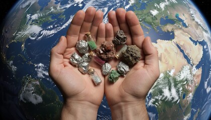 Rare earth metals and ore, scandium elements and rare earth elements neodymium magnets.