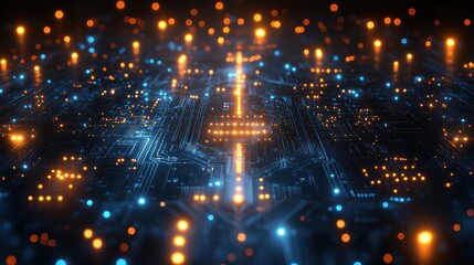 Obraz premium Abstract glowing lights pattern design