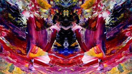 Abstract art background . Hand painting artwork on canvas . © Valeriy