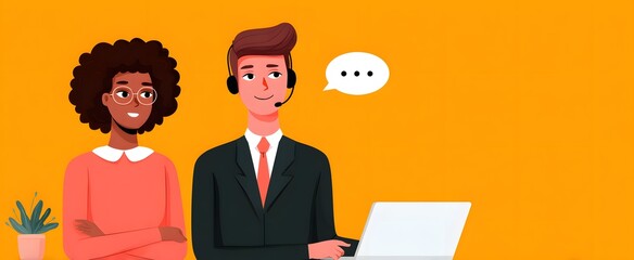 The customer service representative navigates client inquiries like a friendly guide through a maze.