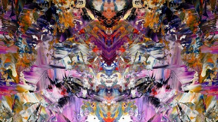 Abstract art background . Hand painting artwork on canvas .