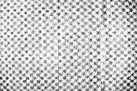 Seamless vintage distressed small halftone dot background pattern. Grunge black and white printer ink raster dots transparent texture overlay. Retro comic book print making creative concept backdrop.
