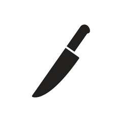 Chef knife icon representing cooking, food preparation, and culinary arts, suitable for kitchen, restaurant, culinary classes, and food industry design projects