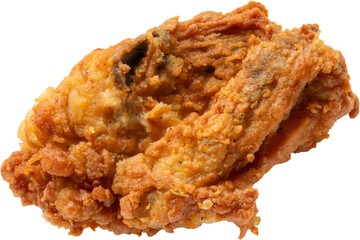 crispy fried chicken isolated on white background