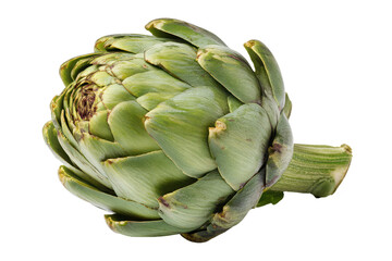 Obraz premium artichoke fruit isolated on white or transparent png