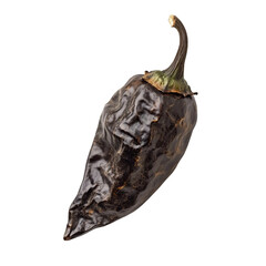 Chipotle Morita, a whole smoke-dried overripe Jalapeno chile pepper isolated on transparent background.png