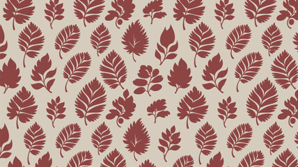 Stylish botanical pattern for modern interiors, add a touch of nature with this elegant leaf design perfect for textiles and sophisticated backgrounds
