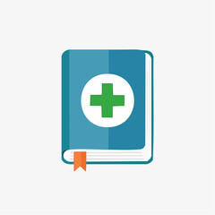 Obraz premium Medical handbook illustration symbolizing healthcare reference and wellness guide