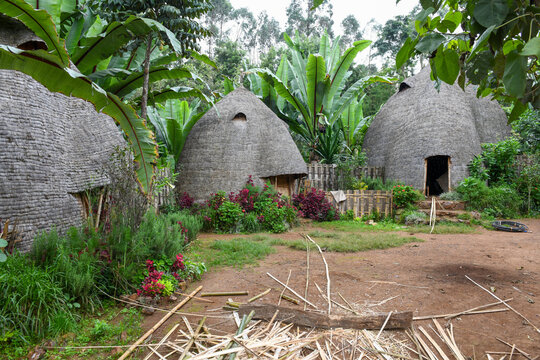 View at Dorze village on Ethiopia
