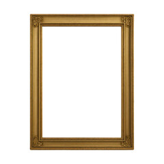 PNG Elegant vintage gold photo frame.