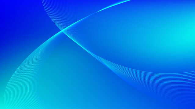 blue gradient mesh abstract background with wavy blended line nice for wallpaper or banner
