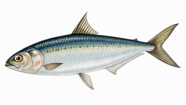 fish on a white background