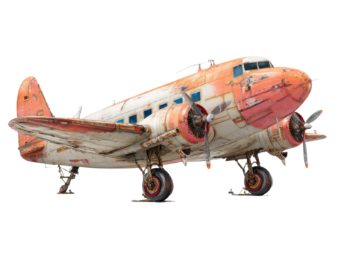 Vintage Propeller Airplane Old Aircraft Aged Plane Aviation Transportation Classic Flight Design Aged Prop Plane Antique Flying Machine Historical Aviation